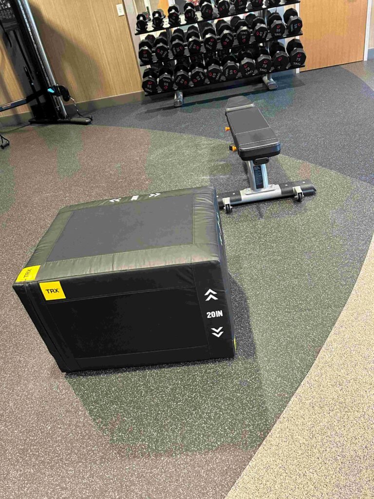 bench and box