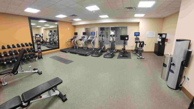 cardio bench db med ball